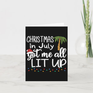 Christmas In July Summer Xmas Decoration Men Women Card