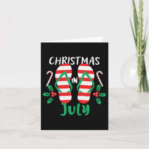 Christmas In July Summer Xmas Decoration Men Women Card