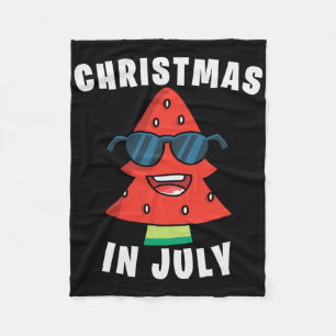 Christmas In July Summer Xmas Decoration Men Women Fleece Blanket