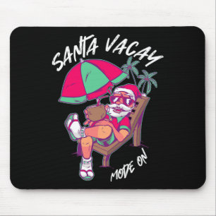 Christmas In July Summer Xmas Vacation - Santa Vac Mouse Pad
