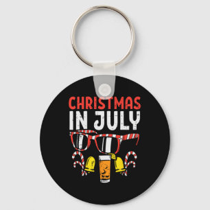 Christmas In July Sungles Drink Summer Xmas Men Wo Key Ring