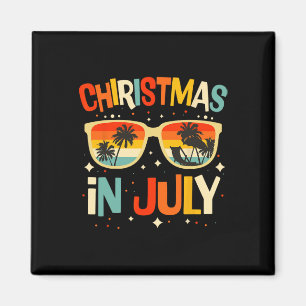 Christmas In July Sungles Summer Beach Vacation Xm Magnet