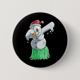 Christmas In July T Shirt Dabbing Snowman Hawaiian 6 Cm Round Badge
