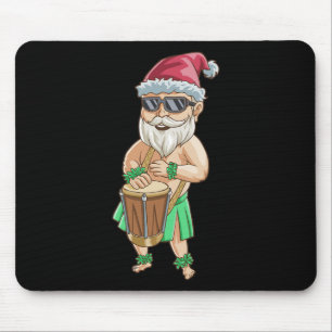 Christmas In July T Shirt Funny Santa Hawaiian Sum Mouse Pad