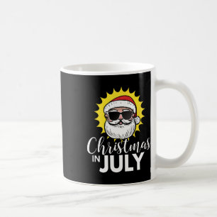 Christmas In July T Shirt - Santa Sungles Coffee Mug