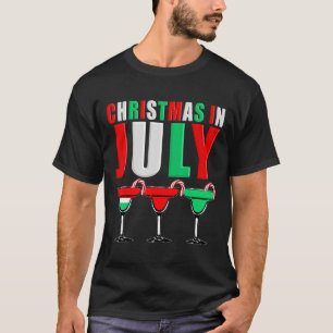 Christmas In July Tail Mixed Drinks Drinking T-Shirt