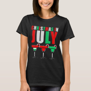 Christmas In July Tail Mixed Drinks Drinking T-Shirt