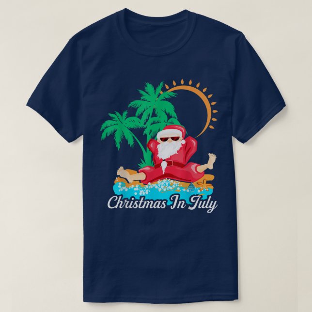 Christmas In July TDecoration Party Supplies  T-Shirt (Design Front)