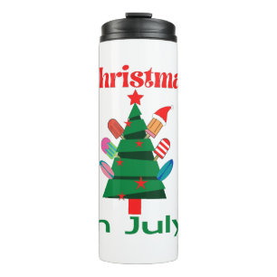 Christmas in july thermal tumbler