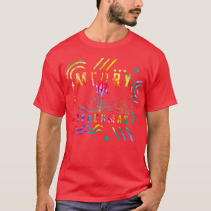 Christmas In July Tie Dye Merry BeachMas Summer Va T-Shirt