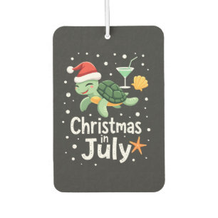 Christmas In July Turtle Summer Xmas Tortoise Wome Car Air Freshener