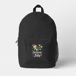 Christmas In July Turtle Summer Xmas Tortoise Wome Printed Backpack