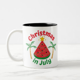 CHRISTMAS IN JULY Two-Tone COFFEE MUG