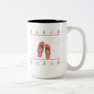 Christmas In July Ugly Christmas Summer Two-Tone Coffee Mug