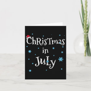 Christmas In July Vintage Card