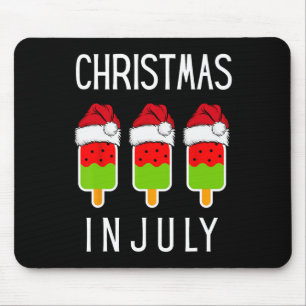 Christmas In July Watermelon Ice Funny Christmas I Mouse Pad