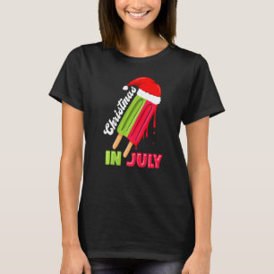 Christmas In July Watermelon Ice Pops Fun Christma T-Shirt