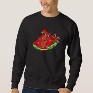 Christmas In July Watermelon Lights Summer Hawaii Sweatshirt