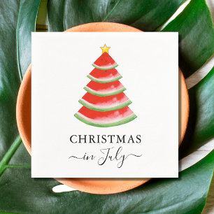 Christmas in July Watermelon Napkin