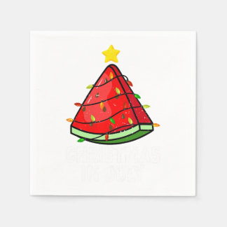 Christmas In July Watermelon Shirt Summer Beach Va Napkin