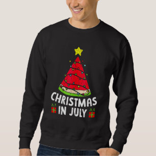 Christmas In July Watermelon Summer Vacation Beach Sweatshirt