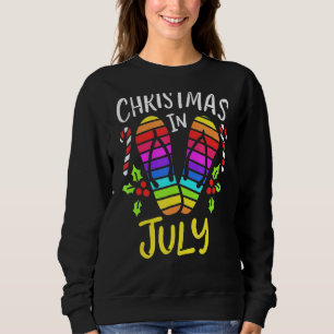 Christmas In July Watermelon Summer Vacation Match Sweatshirt