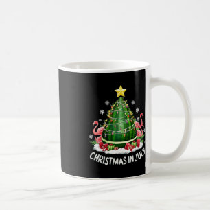 Christmas In July Watermelon Tree Funny Flamingo X Coffee Mug