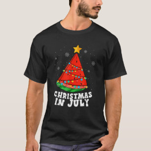 Christmas In July Watermelon Tree Summer Vacation T-Shirt
