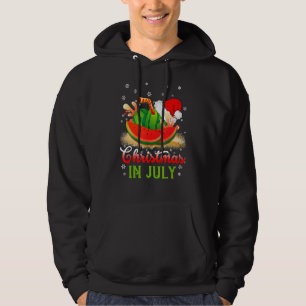 Christmas In July Watermelon Xmas Summer Beach Haw Hoodie
