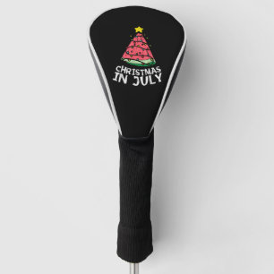 Christmas In July Watermelon Xmas Tree Summer Golf Head Cover