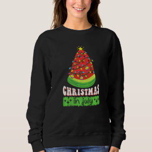 Christmas In July Watermelon Xmas Tree Summer Men Sweatshirt
