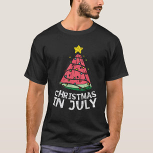 Christmas In July Watermelon Xmas Tree Summer Men T-Shirt