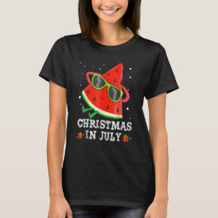 Christmas In July Watermelon Xmas Tree Summer Men  T-Shirt
