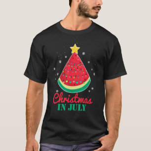 Christmas In July Watermelon Xmas Tree Summer Men  T-Shirt