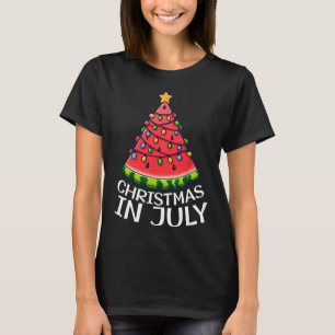 Christmas In July Watermelon Xmas Tree Summer Men T-Shirt