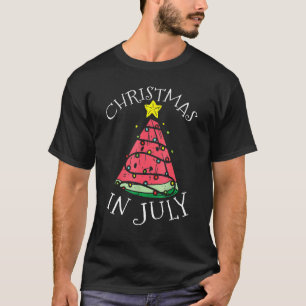 Christmas In July Watermelon Xmas Tree Summer Men  T-Shirt