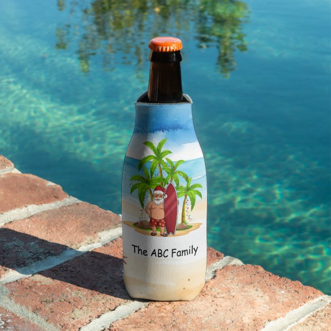 Christmas in July with SANTA CLAUS   Bottle Cooler (In Situ Pool)