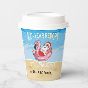 Christmas in July with SANTA CLAUS Paper Cups