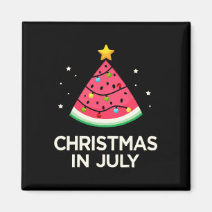 Christmas In July With Watermelon Tree For Summer Magnet