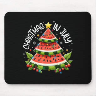 Christmas In July Women Men Kids Watermelon Xmas T Mouse Pad