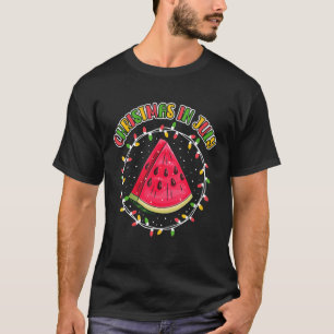 Christmas In July Women Men Watermelon With Christ T-Shirt