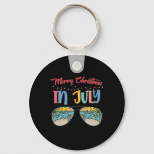 Christmas In July Xmas Summer Men Women Kids Key Ring