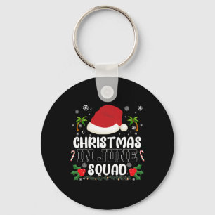Christmas In June Squad Funny Summer Xmas Men Wome Key Ring