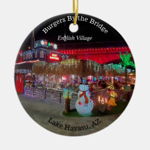 Christmas in Lake Havasu  Ceramic Ornament