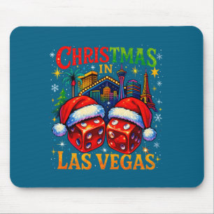 Christmas In Las Vegas Funny Holiday Design Long S Mouse Pad