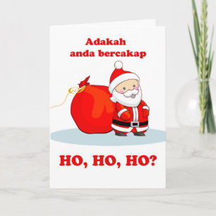 Christmas in Malay, Do You Speak Ho, Ho, Ho? Card