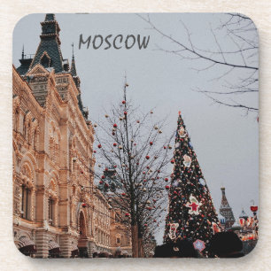 Christmas in Moscow Coaster