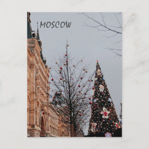 Christmas in Moscow Holiday Postcard