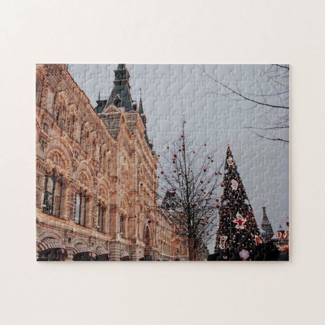 Christmas in moscow jigsaw puzzle (Horizontal)