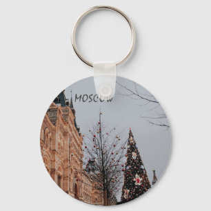 Christmas in Moscow Key Ring